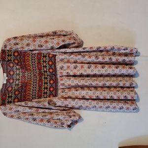 Umgee aztec print size small dress.